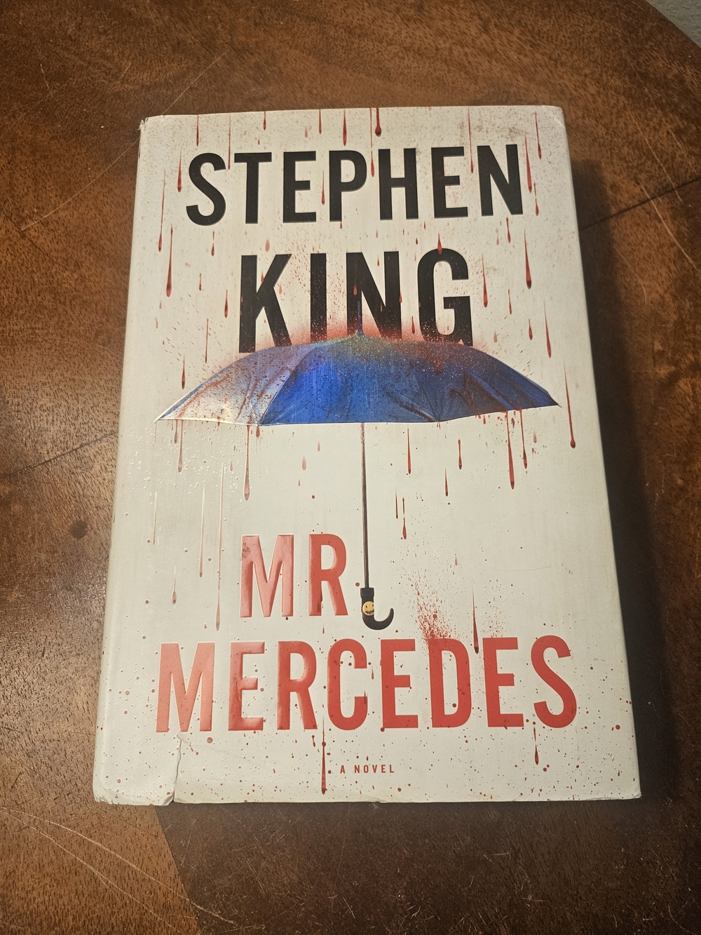 Stephen King "Mr. Mercedes" Hardcover - Blue Umbrella Cover